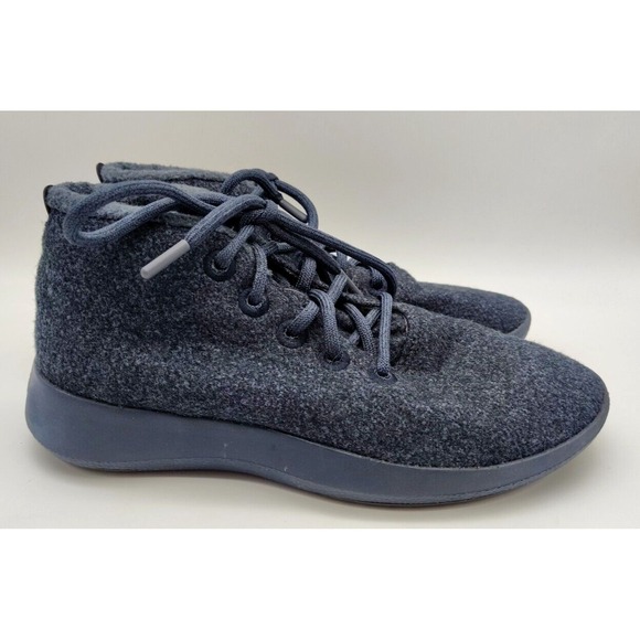 Allbirds Runner Up Mizzle Navy Merino Wool Ankle Sneaker Womens 9 Lace Up - Picture 3 of 11
